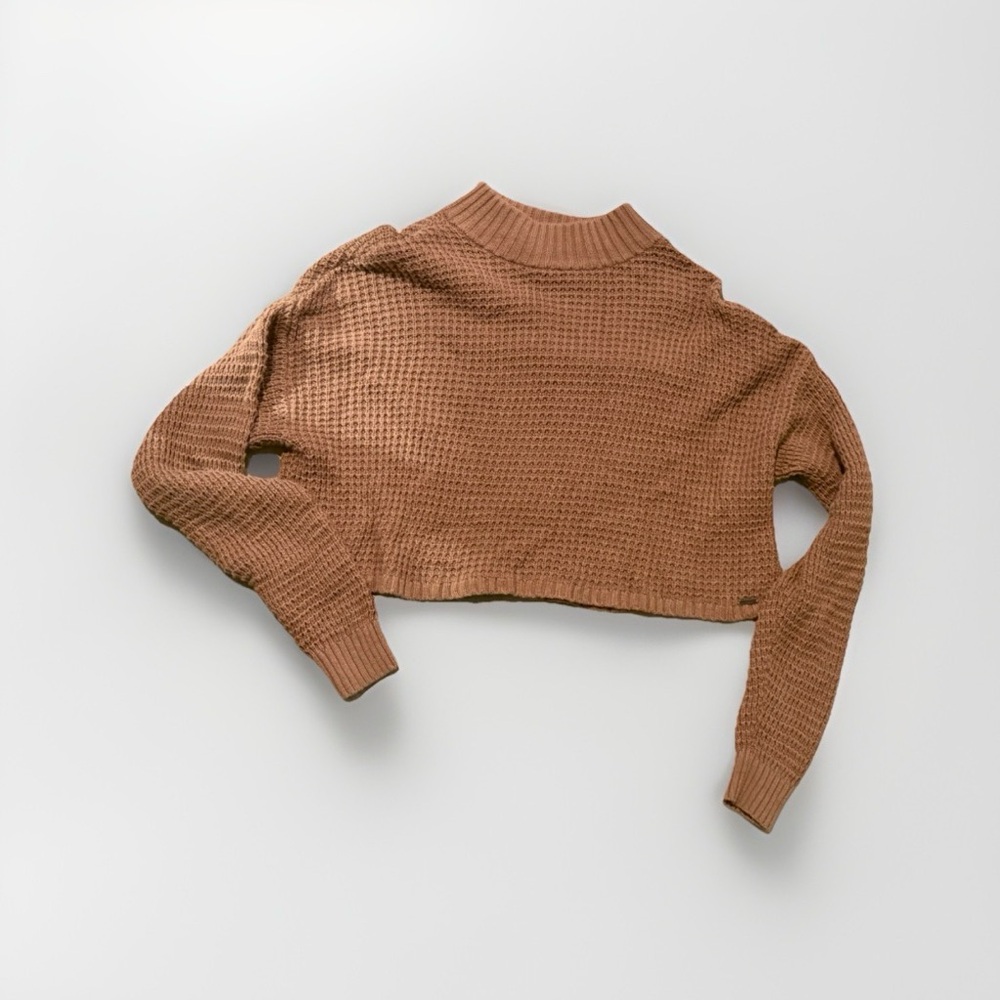 Hollister Warm Brown Cowl Neck Sweater XS